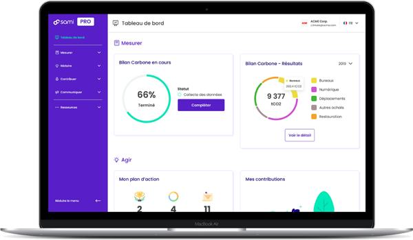 Sami.eco - Dashboard Sami Pro